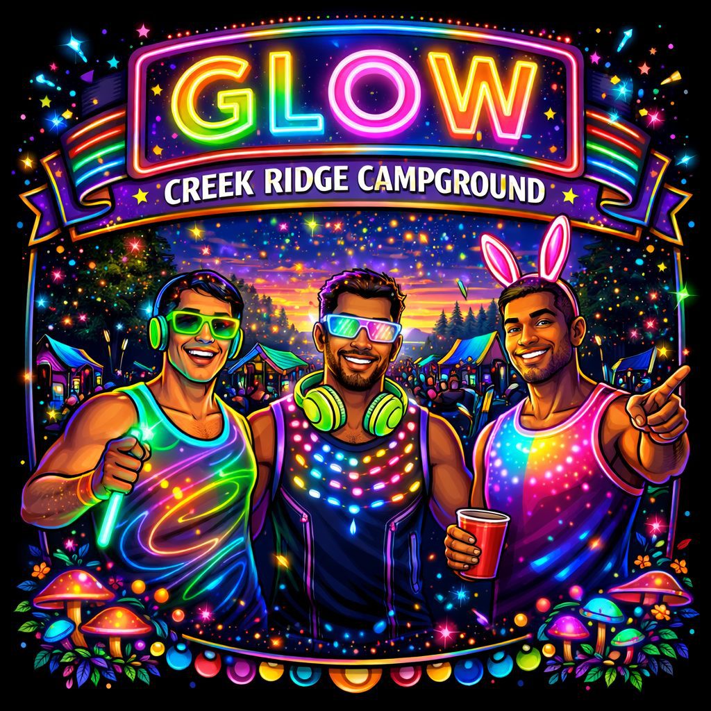 Glow party at Creek Ridge